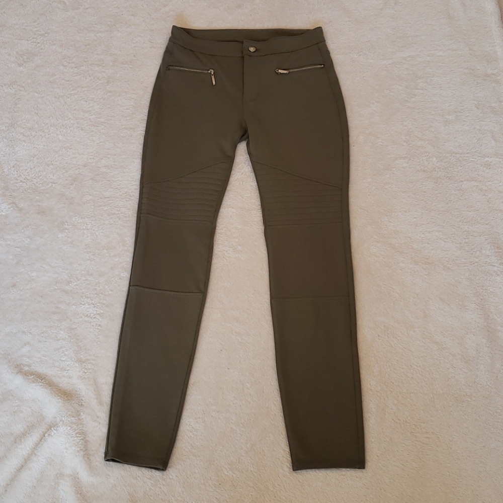 Green stretchy pants